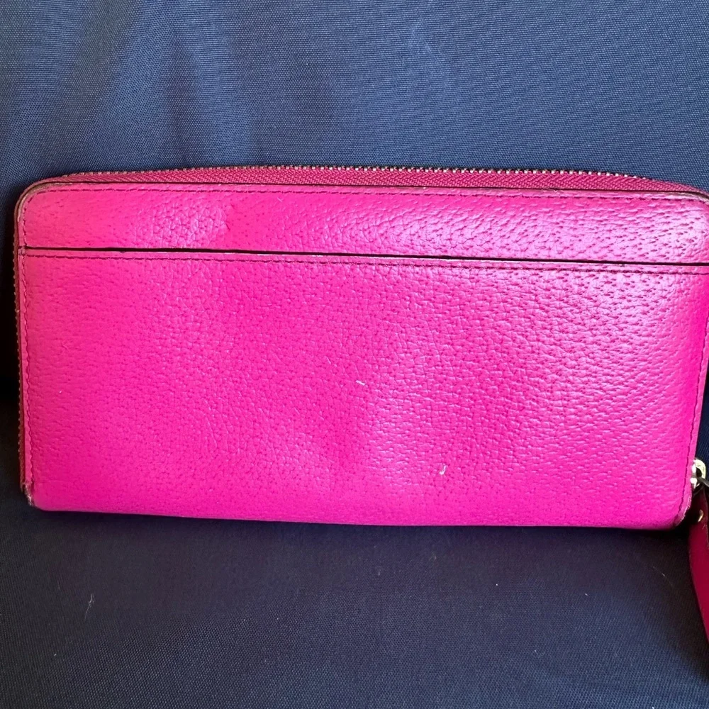 Kate Spade Fuchsia Zip-Around Wallet